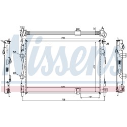 Radiateur Refroidissement Moteur Pour Nissan Qashqai +2 I Van 21400-JD71B