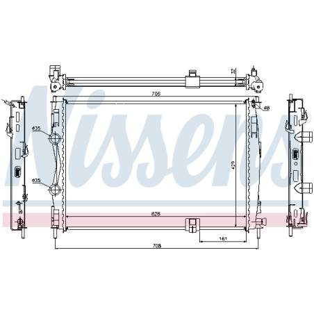 Radiateur Refroidissement Moteur Pour Nissan Qashqai +2 I Van 21400-JD71B