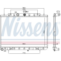 Radiateur Refroidissement Moteur Pour Nissan X-Trail Van 21400-JG85A 214003UC0A