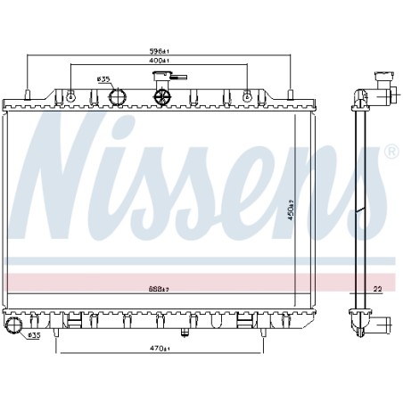Radiateur Refroidissement Moteur Pour Nissan X-Trail Van 21400-JG85A 214003UC0A