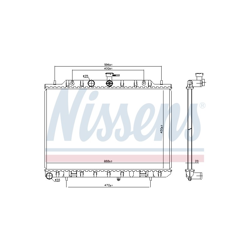 Radiateur Refroidissement Moteur Pour Nissan X-Trail Van 21400-JG85A 214003UC0A