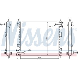Radiateur Refroidissement Moteur Pour Nissan Juke Van Pulsar 214101KC5A
