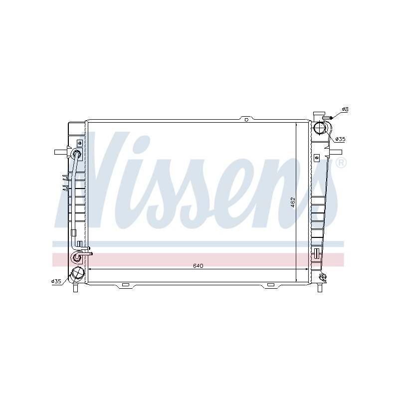 Radiateur Refroidissement Moteur Pour Hyundai Tucson Tucson/SUV Kia Sportage