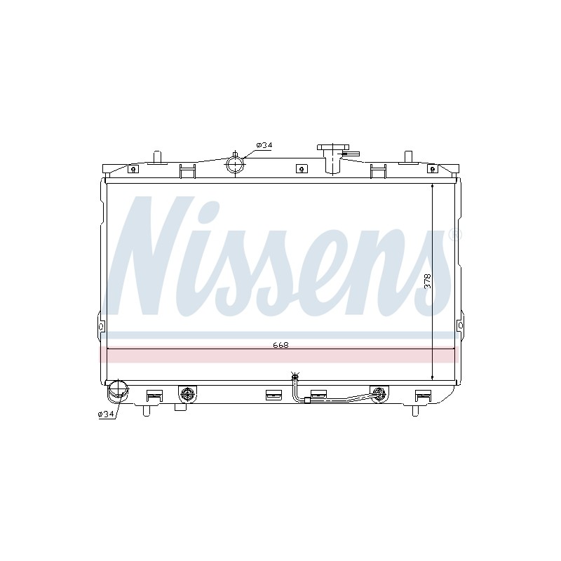 Radiateur Refroidissement Moteur Pour Hyundai Coupé Tiburon 253102D110