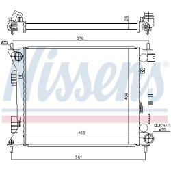 Radiateur Refroidissement Moteur Pour Hyundai Veloster 253102V700