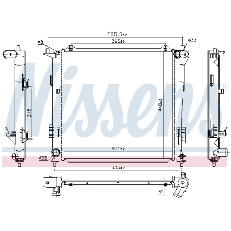 Radiateur Refroidissement Moteur Pour Hyundai Elantra i30 Kia Ceed Pro Cee'D