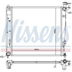 Radiateur Refroidissement Moteur Pour Hyundai ix35 Van Kia Sportage