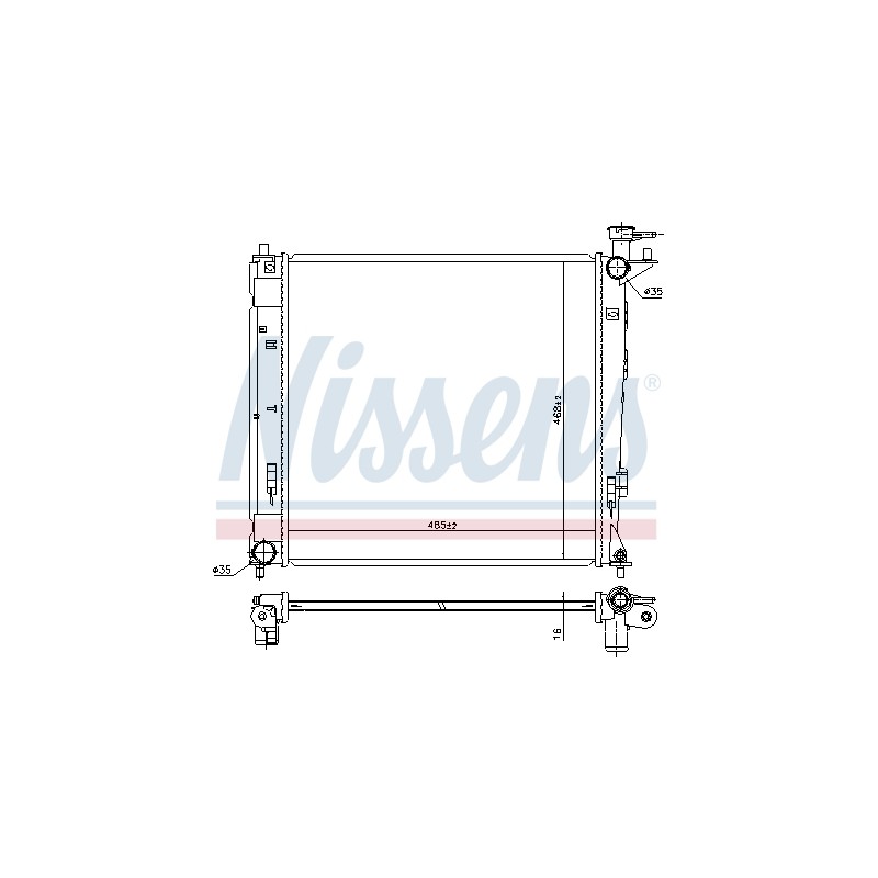 Radiateur Refroidissement Moteur Pour Hyundai ix35 Van Kia Sportage