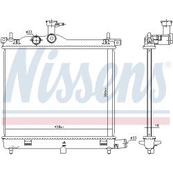 Radiateur Refroidissement Moteur Pour Hyundai i10 253100X100 253100X110