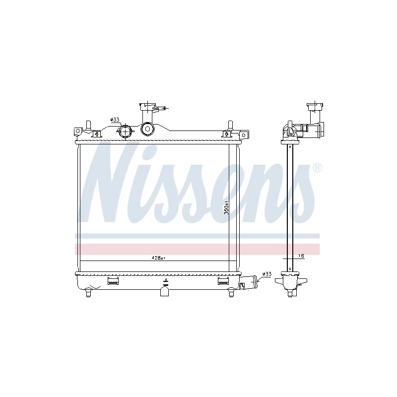 Radiateur Refroidissement Moteur Pour Hyundai i10 253100X100 253100X110
