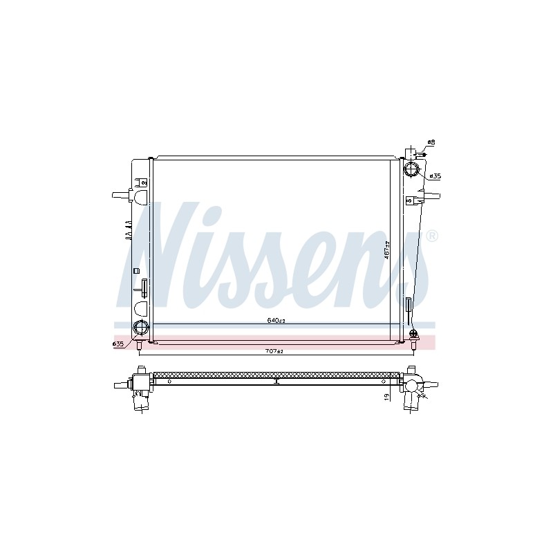Radiateur Refroidissement Moteur Pour Hyundai Tucson Tucson/SUV Kia Sportage