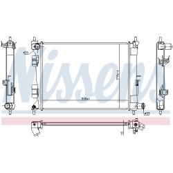 Radiateur Refroidissement Moteur Pour Hyundai i20 Active 25310C8000