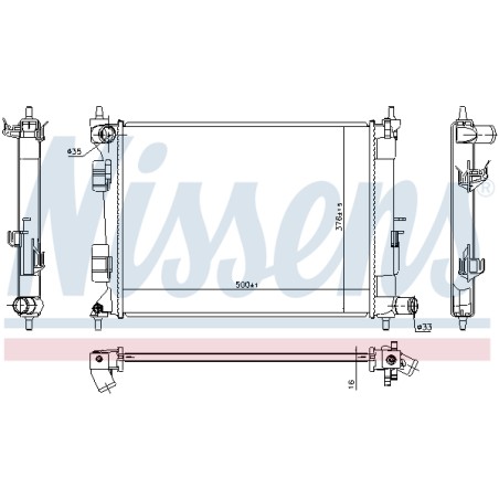 Radiateur Refroidissement Moteur Pour Hyundai i20 Active 25310C8000