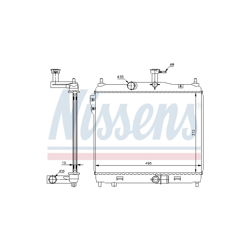 Radiateur Refroidissement Moteur Pour Hyundai Getz 253101C600 253101C606