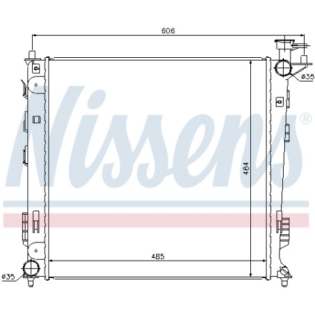 Radiateur Refroidissement Moteur Pour Hyundai ix35 Van Kia Sportage