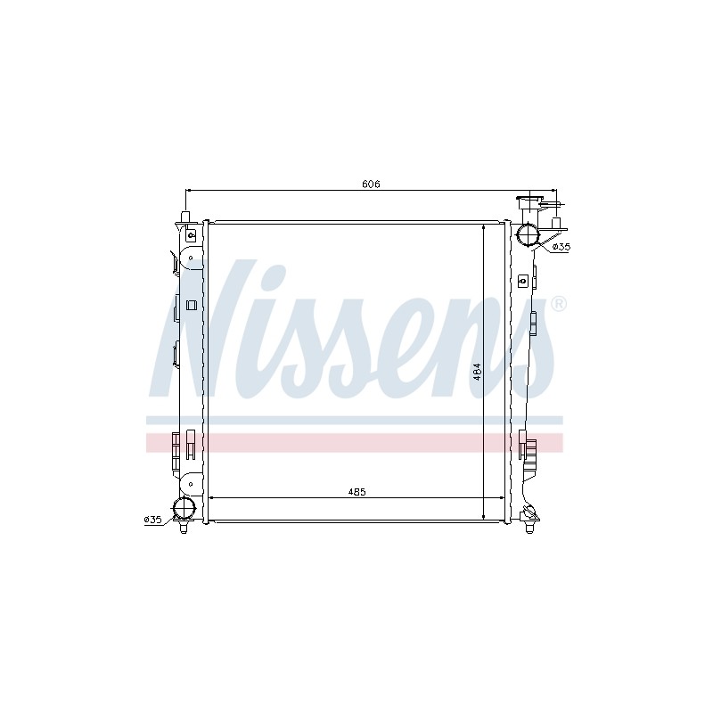 Radiateur Refroidissement Moteur Pour Hyundai ix35 Van Kia Sportage