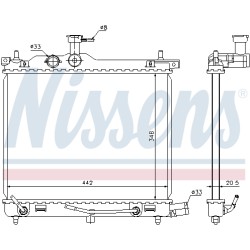 Radiateur Refroidissement Moteur Pour Hyundai i10 25310-0X150 25310-0X170