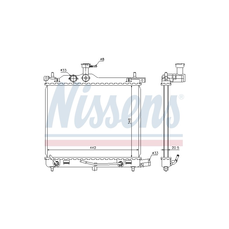 Radiateur Refroidissement Moteur Pour Hyundai i10 25310-0X150 25310-0X170