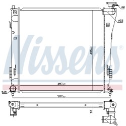 Radiateur Refroidissement Moteur Pour Hyundai i40 CW Kombi Van 253103Z050
