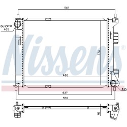 Radiateur Refroidissement Moteur Pour Hyundai ix20 Kia Venga 25310-1P200