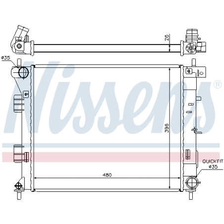 Radiateur Refroidissement Moteur Pour Hyundai Elantra i30 Hatchback Van Kombi
