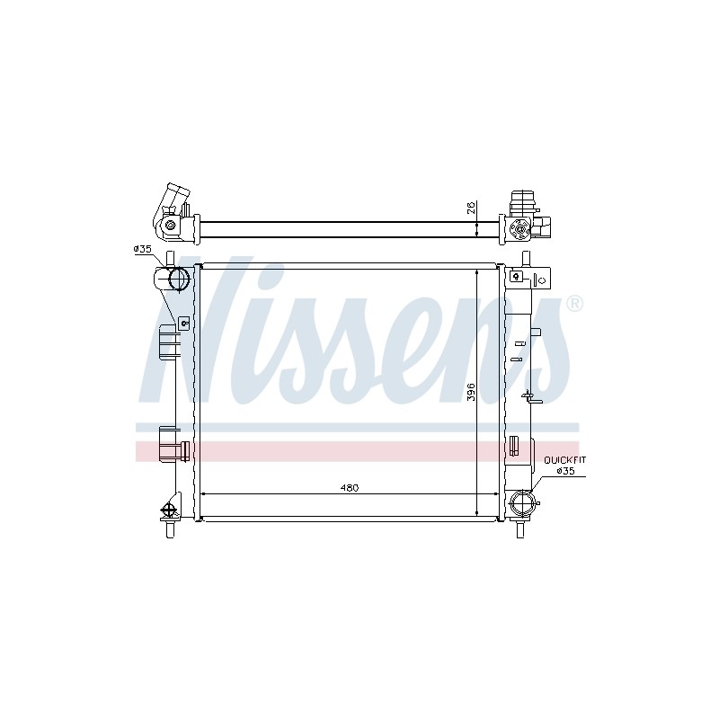 Radiateur Refroidissement Moteur Pour Hyundai Elantra i30 Hatchback Van Kombi