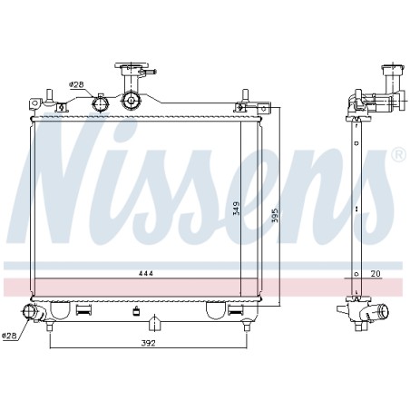 Radiateur Refroidissement Moteur Pour Hyundai i10 25310-0X060 25310-0X200