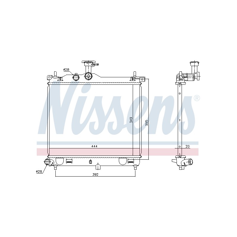 Radiateur Refroidissement Moteur Pour Hyundai i10 25310-0X060 25310-0X200