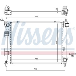 Radiateur Refroidissement Moteur Pour Hyundai i20 Active 253104P700 25310C8200