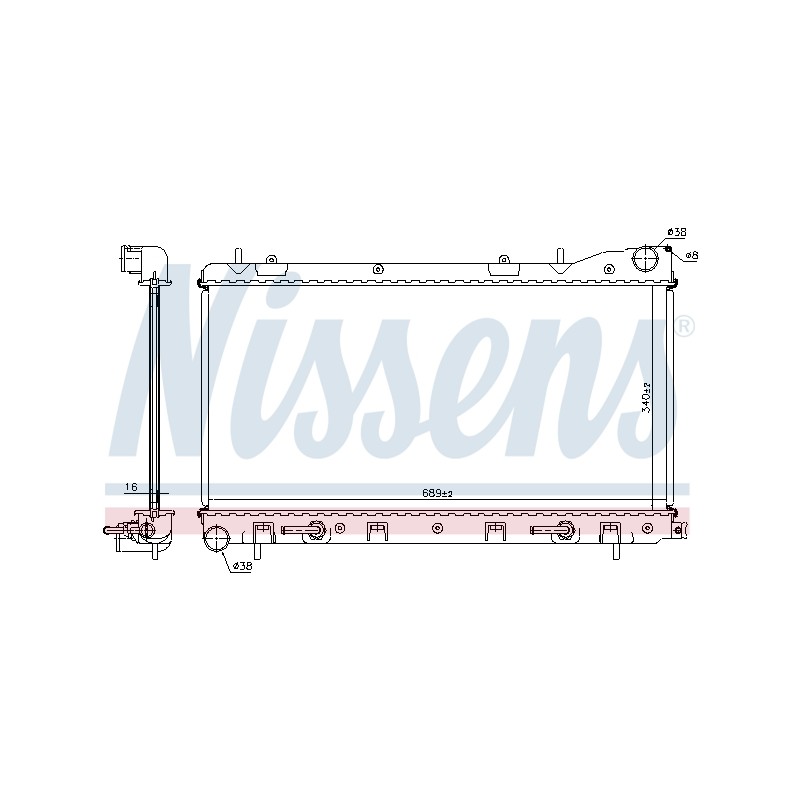 Radiateur Refroidissement Moteur Pour Subaru Forester 45199FC320