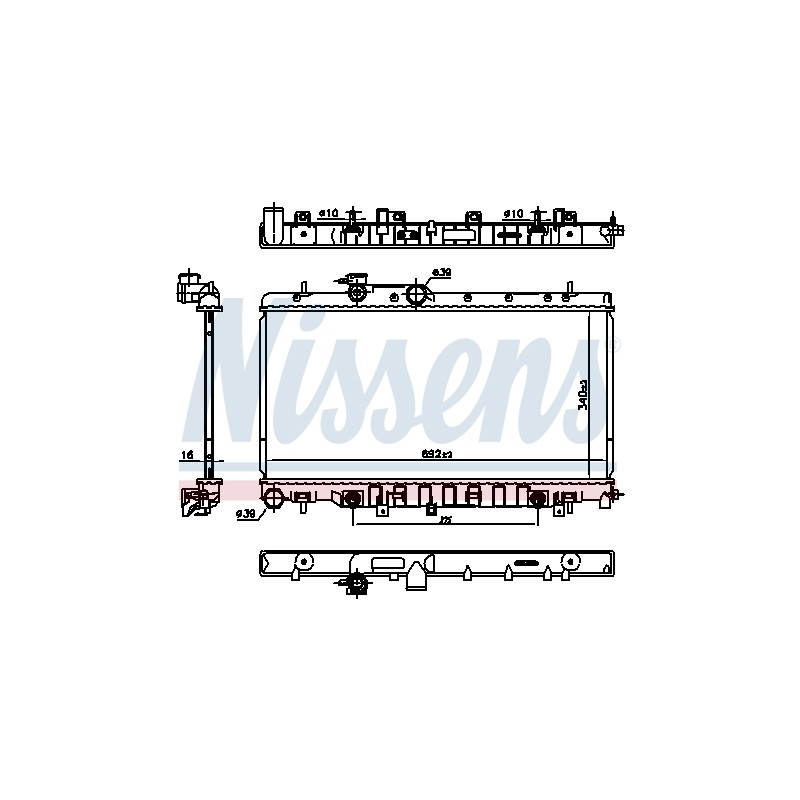 Radiateur Refroidissement Moteur Pour Subaru Impreza Legacy III Outback 32007315
