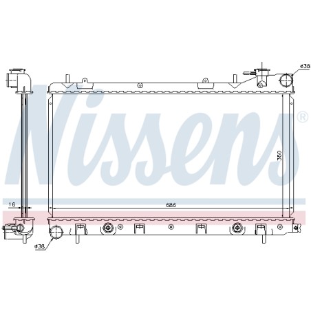 Radiateur Refroidissement Moteur Pour Subaru Forester 45111-SA030 45111-SA031