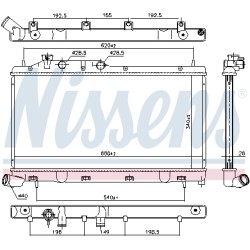 Radiateur Refroidissement Moteur Pour Subaru Forester Impreza 45119-AG080