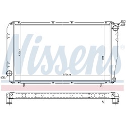 Radiateur Refroidissement Moteur Pour Subaru Impreza Legacy I 45111-AA260
