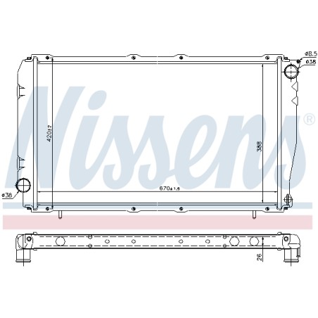 Radiateur Refroidissement Moteur Pour Subaru Impreza Legacy I 45111-AA260