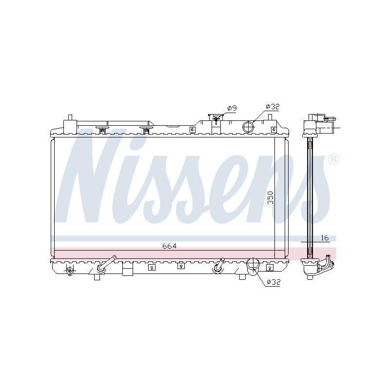 Radiateur Refroidissement Moteur Pour Honda CR-V I 19010-P3F-901 19010-P3F-902