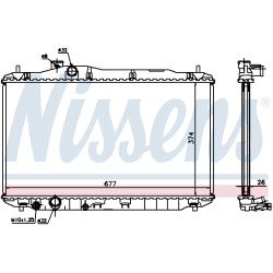Radiateur Refroidissement Moteur Pour Honda Civic VIII 19010RSAG01 19010RSPG01