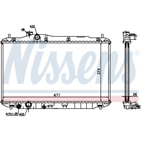 Radiateur Refroidissement Moteur Pour Honda Civic VIII 19010RSAG01 19010RSPG01