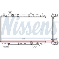 Radiateur Refroidissement Moteur Pour Honda Civic VIII 19010-RSR-E01