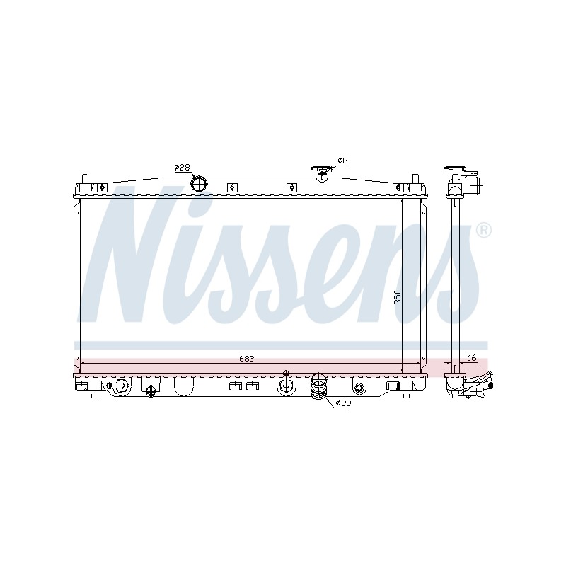 Radiateur Refroidissement Moteur Pour Honda Insight 19010RBJ004 19010RBJ014