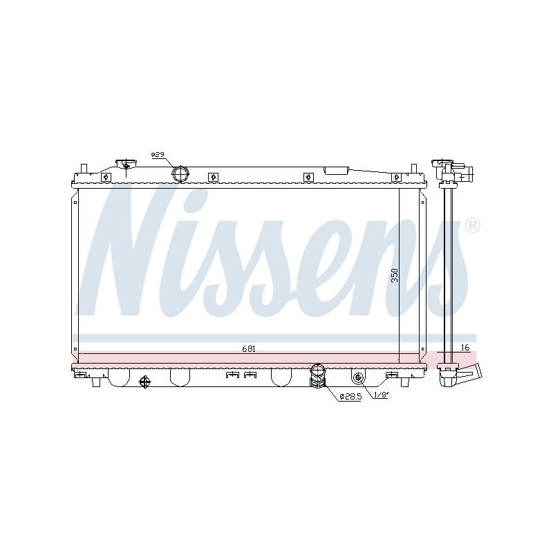 Radiateur Refroidissement Moteur Pour Honda Jazz III 19010RB0E91