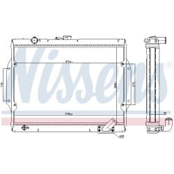 Radiateur Refroidissement Moteur Pour Mitsubishi L200 MB356389 MB356390