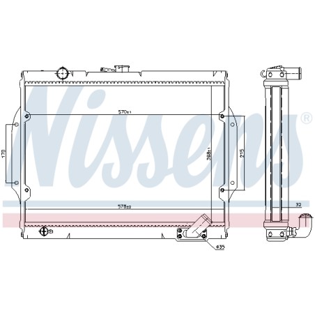 Radiateur Refroidissement Moteur Pour Mitsubishi L200 MB356389 MB356390