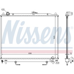 Radiateur Refroidissement Moteur Pour Mitsubishi Pajero Classic II III MR968055