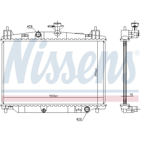 Radiateur Refroidissement Moteur Pour Mazda 2 ZJ3815200 ZJ3815200A