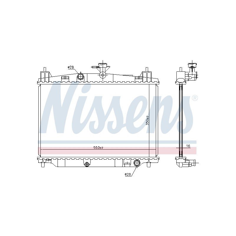 Radiateur Refroidissement Moteur Pour Mazda 2 ZJ3815200 ZJ3815200A