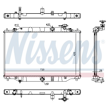 Radiateur Refroidissement Moteur Pour Mazda CX-5 Van SH0115200 SH0115200A