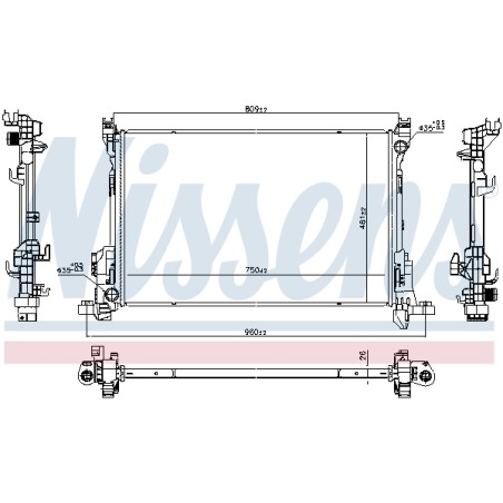 Radiateur Refroidissement Moteur Pour Renault Trafic III 214106419R