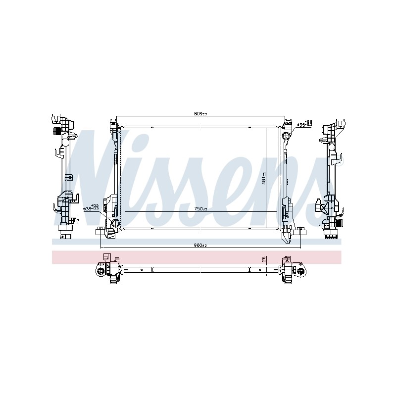 Radiateur Refroidissement Moteur Pour Renault Trafic III 214106419R