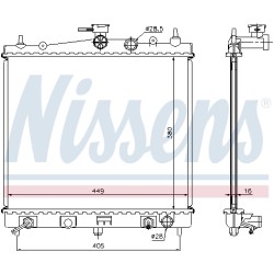 Radiateur Refroidissement Moteur Pour Nissan Micra C+C III Note 21460-AX800